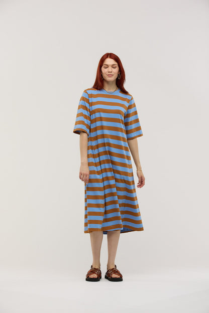 Traveller Stripe Midi Dress