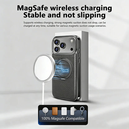 Luxury Leather MagCase with Rotating Bracket Holder