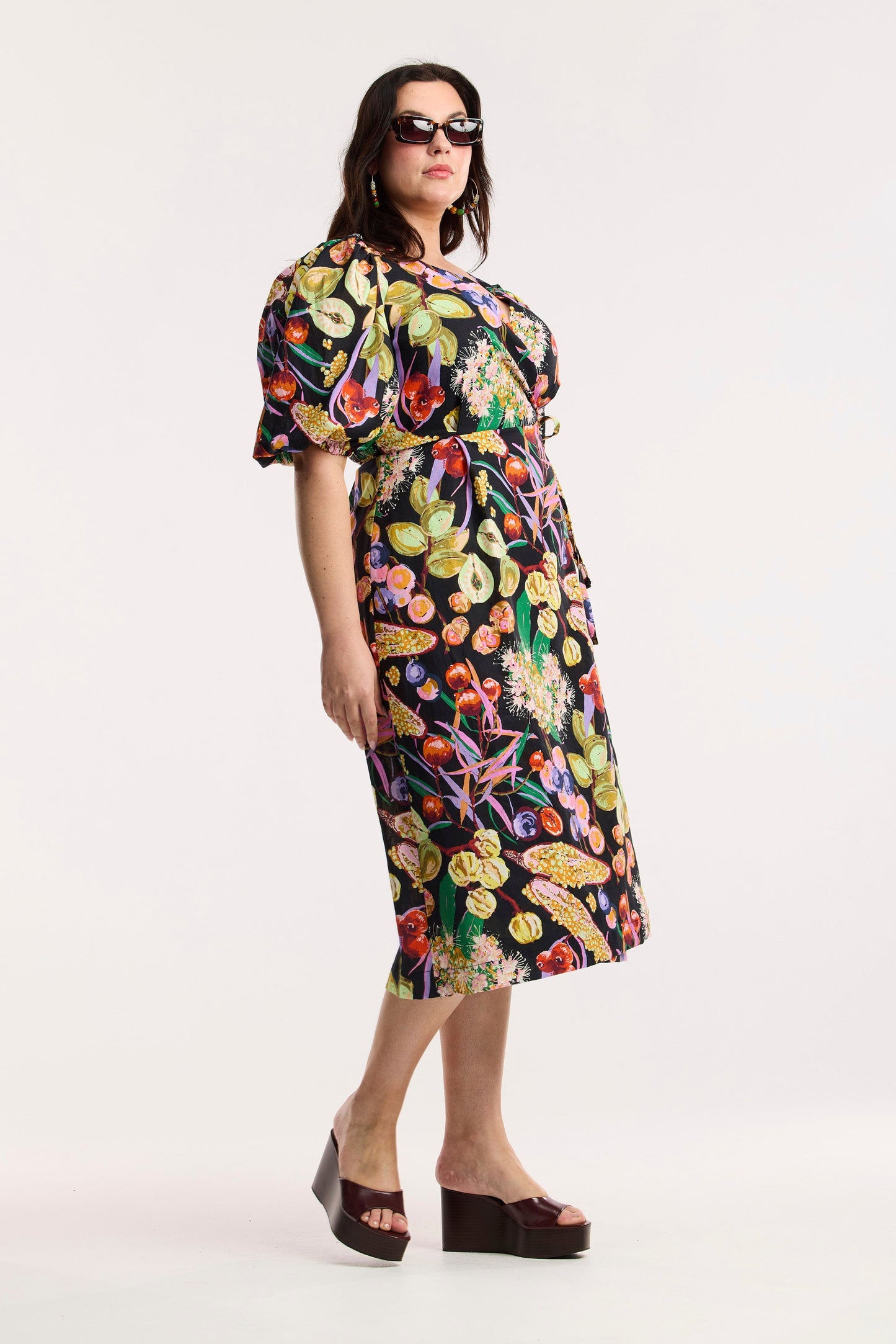 Fruit Of The Land Wrap Dress