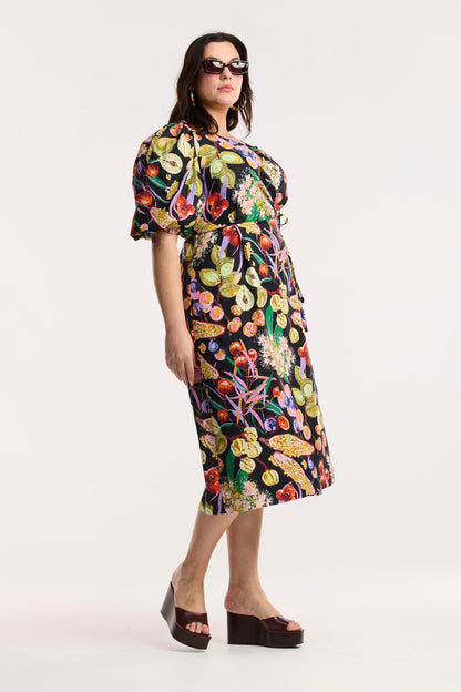 Fruit Of The Land Wrap Dress
