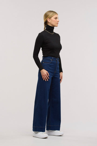 Traveller Rib Roll Neck Top