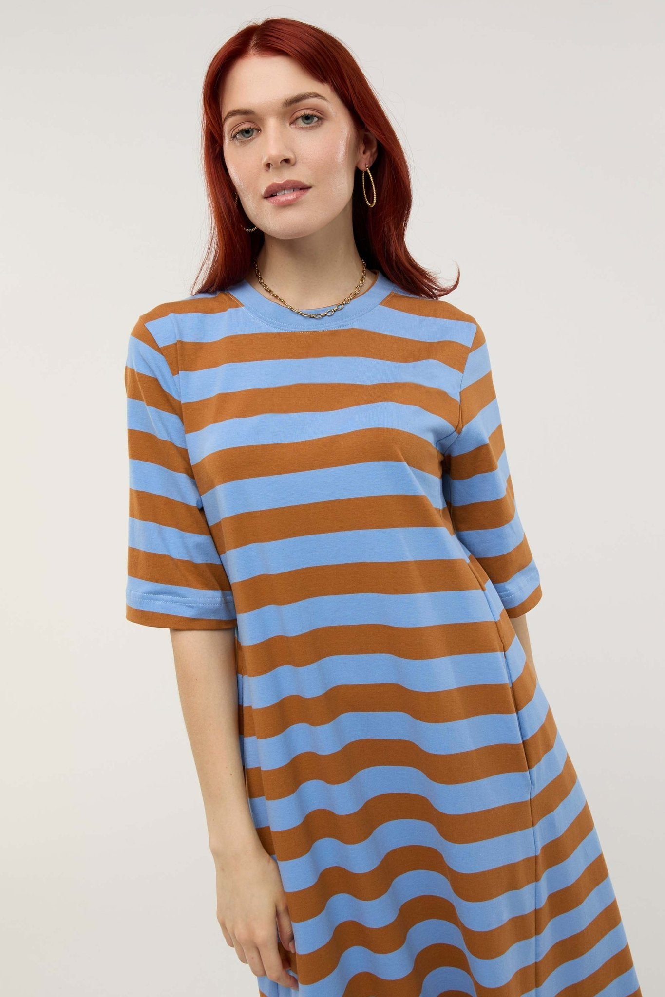 Traveller Stripe Midi Dress